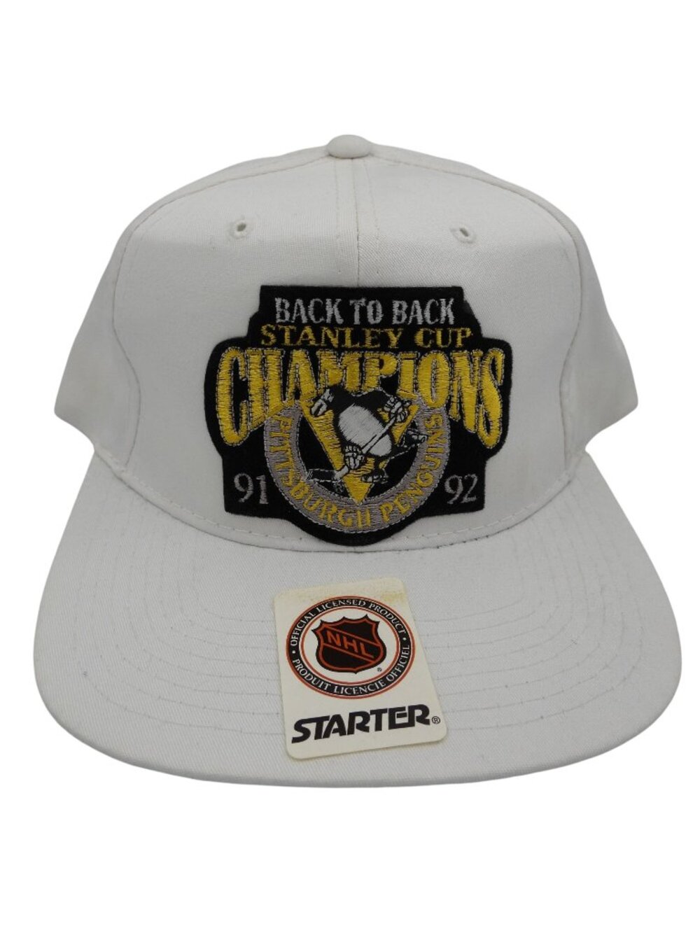 NWT Vintage Starter 1991-92 Back 2 Back Penguins Stanley Cup Champions Hat